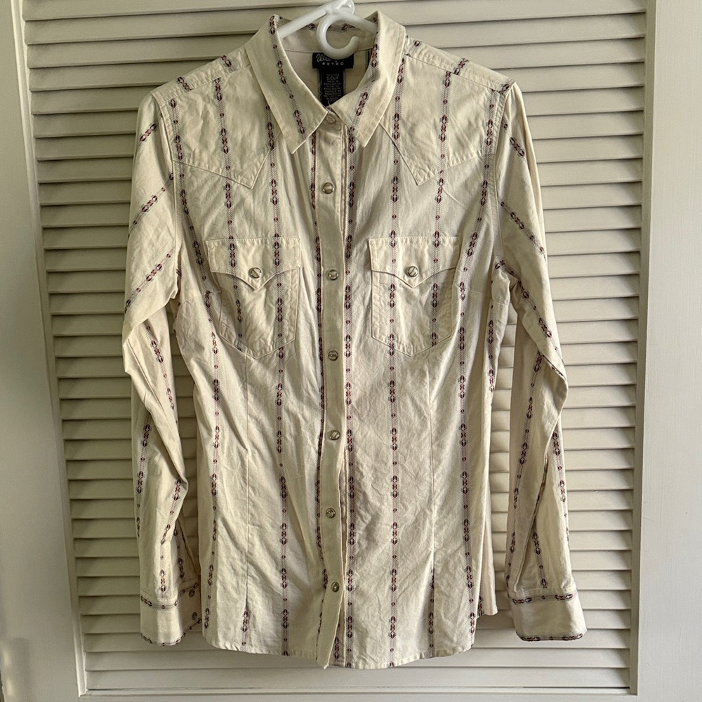 Wrangler Retro Cream Western Shirt
